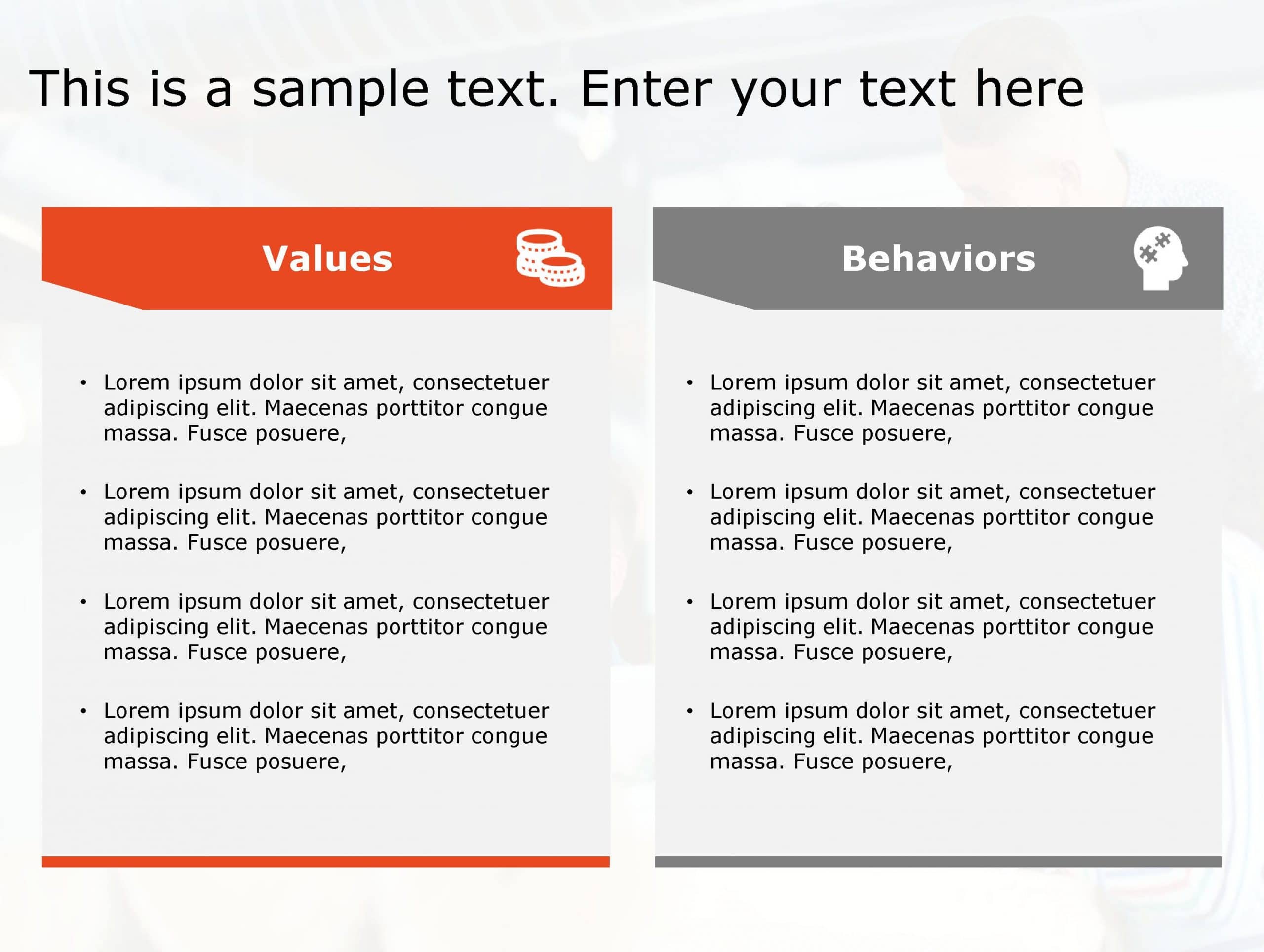 Values Behaviours 184 PowerPoint Template