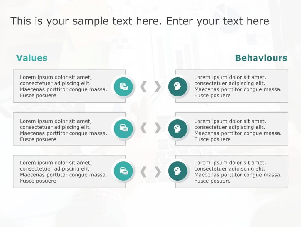 Values Behaviours 185 PowerPoint Template