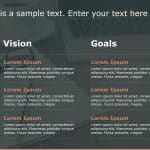 Vision Goals 192 PowerPoint Template & Google Slides Theme