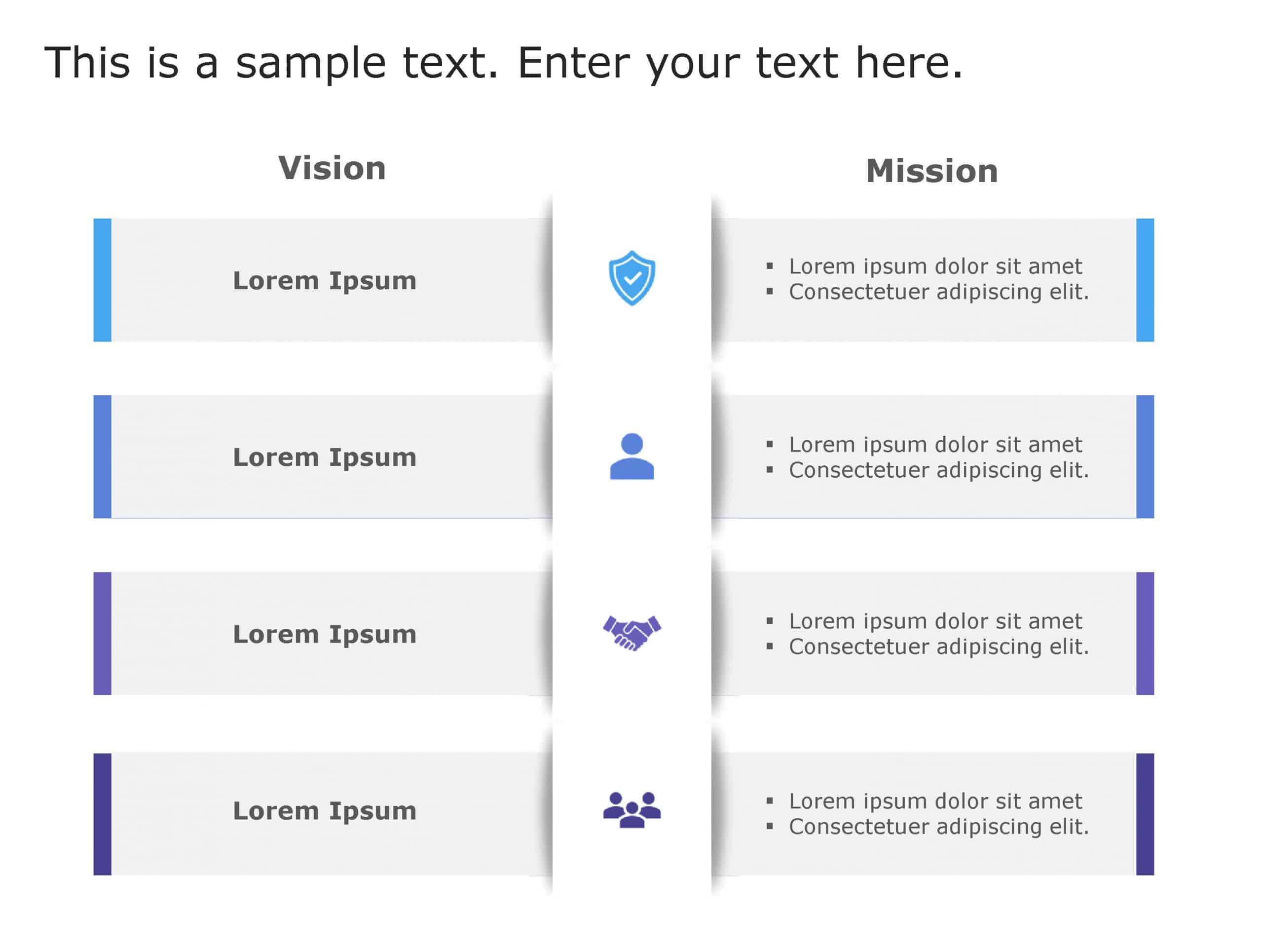 Vision Mission 198 PowerPoint Template & Google Slides Theme