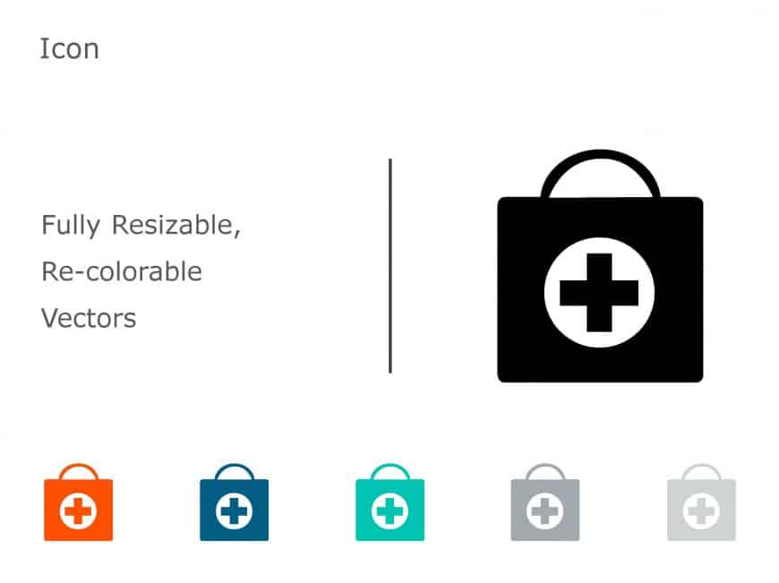 Medicine Infusion Bag Icon 01 PowerPoint Template