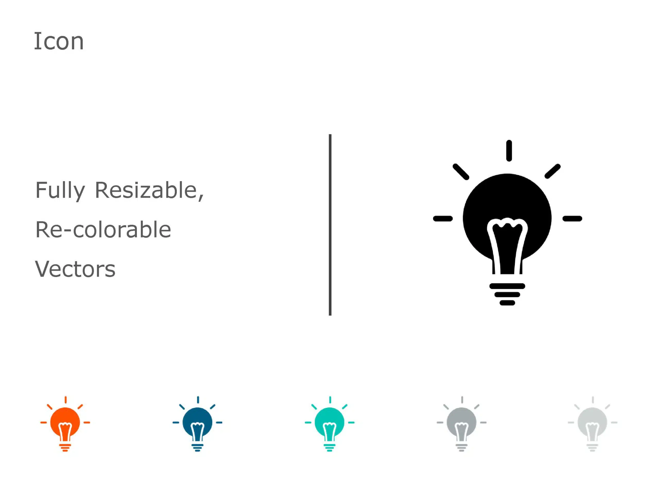 BULB Icon 05 PowerPoint Template & Google Slides Theme