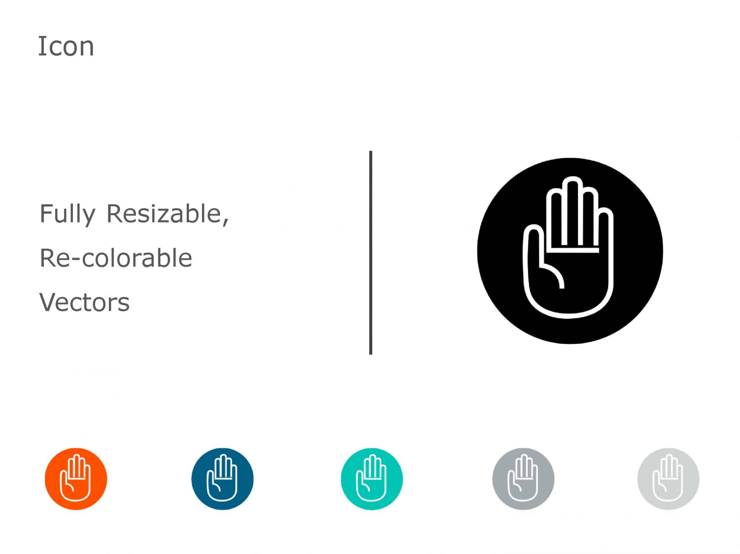 HAND Icon 04 PowerPoint Template