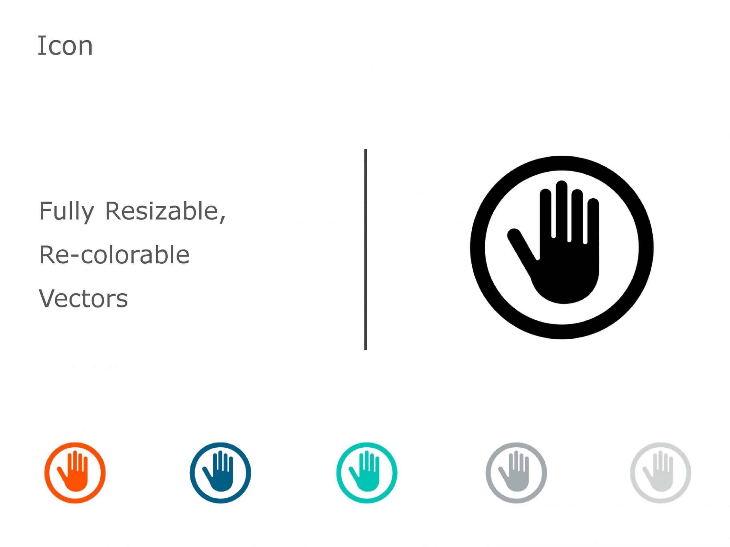 HAND Icon 07 PowerPoint Template & Google Slides Theme