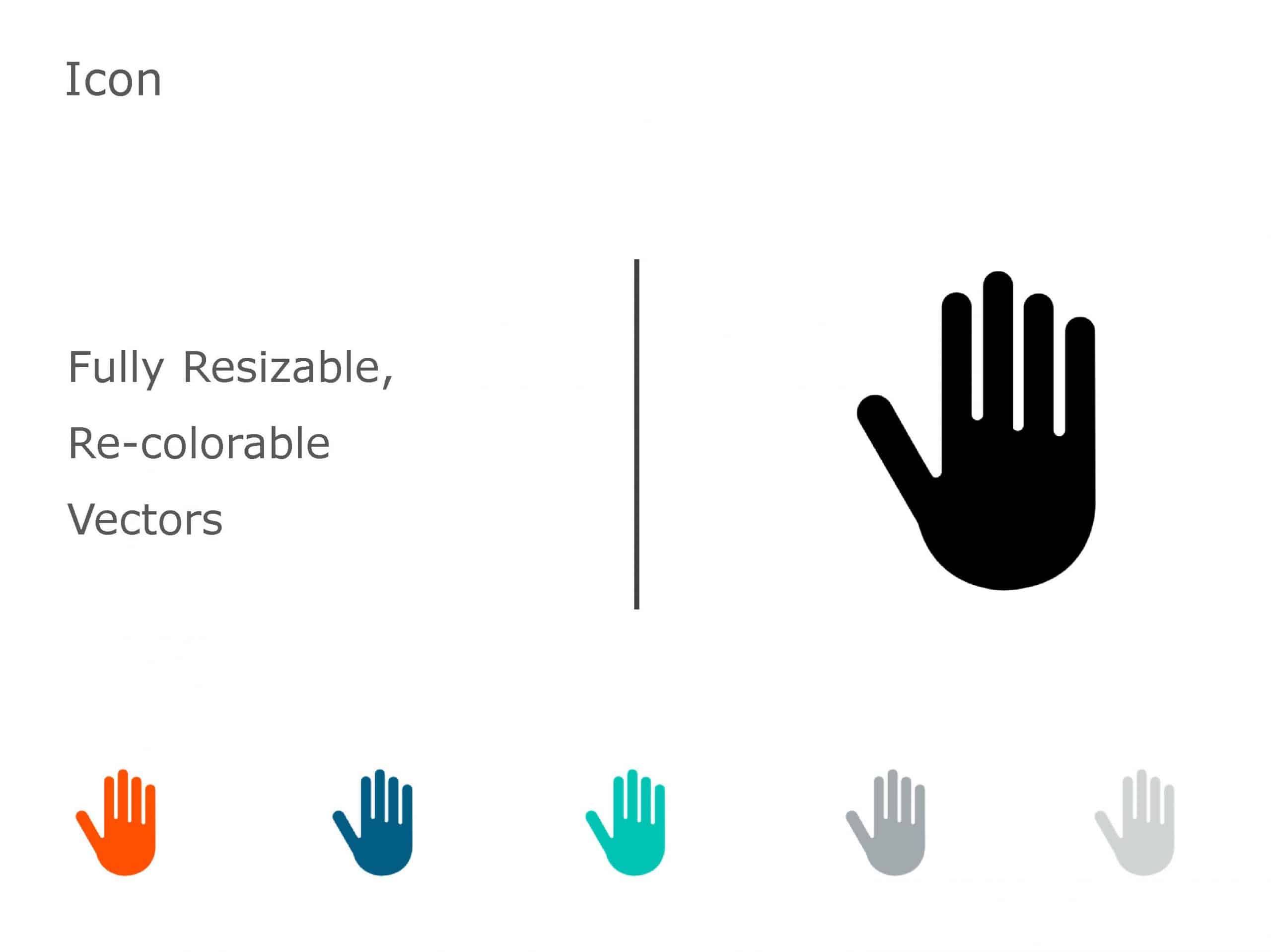 HAND Icon 08 PowerPoint Template & Google Slides Theme