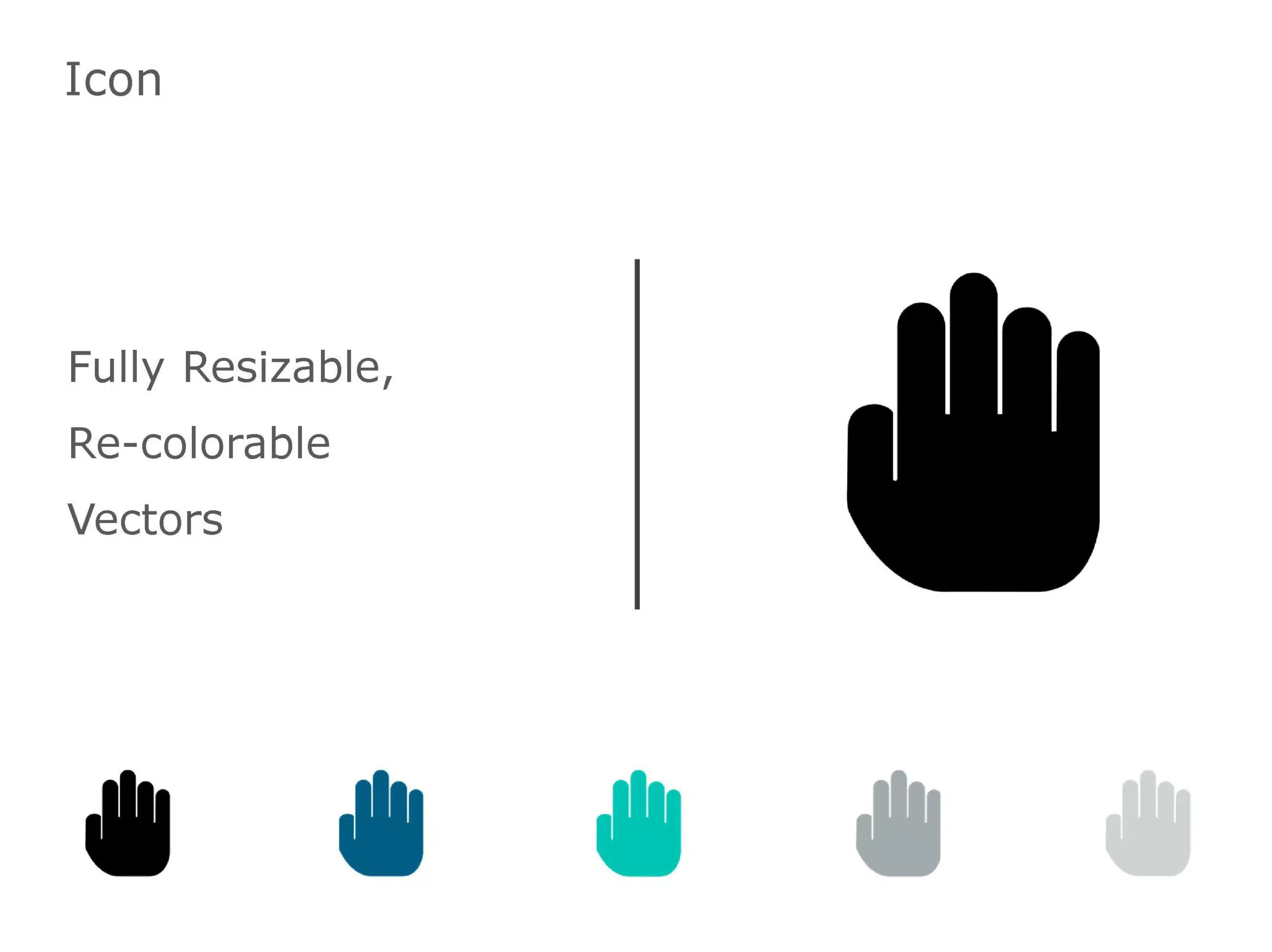 HAND Icon 09 PowerPoint Template & Google Slides Theme