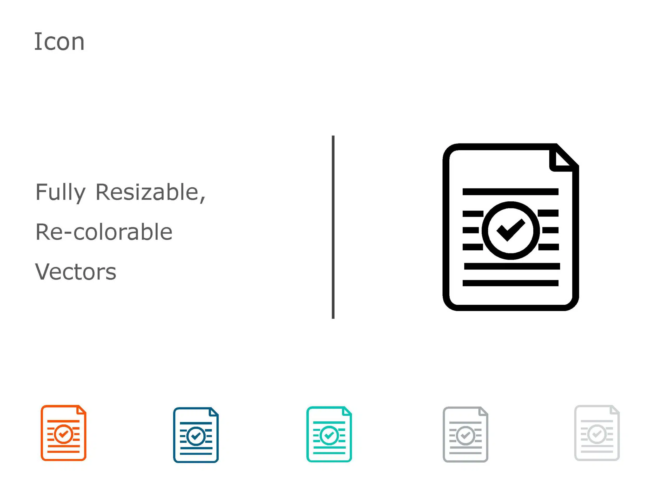 CONCLUSION Icon 03 PowerPoint Template & Google Slides Theme