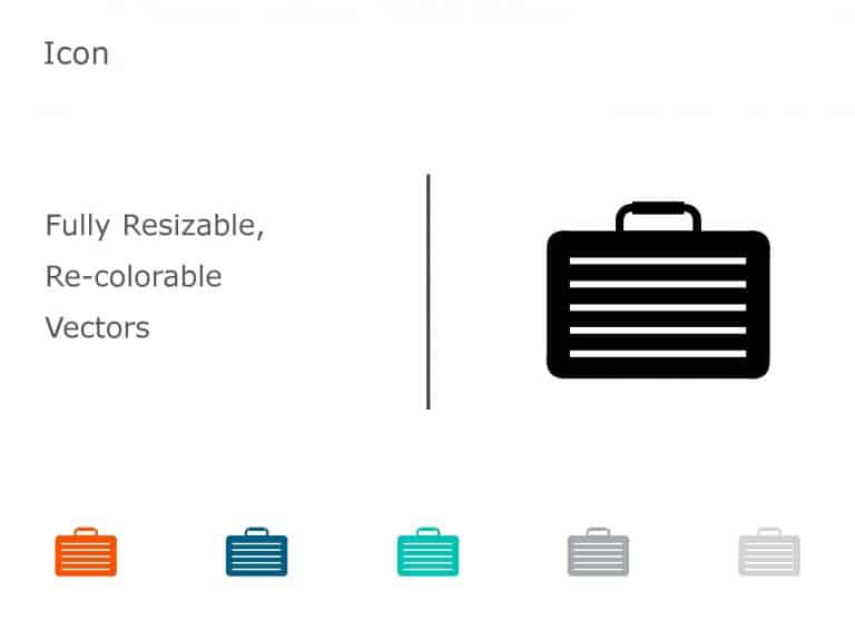 Briefcase Business Icon 01 PowerPoint Template