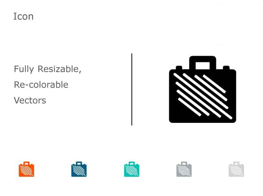 Briefcase Business Icon 04 PowerPoint Template