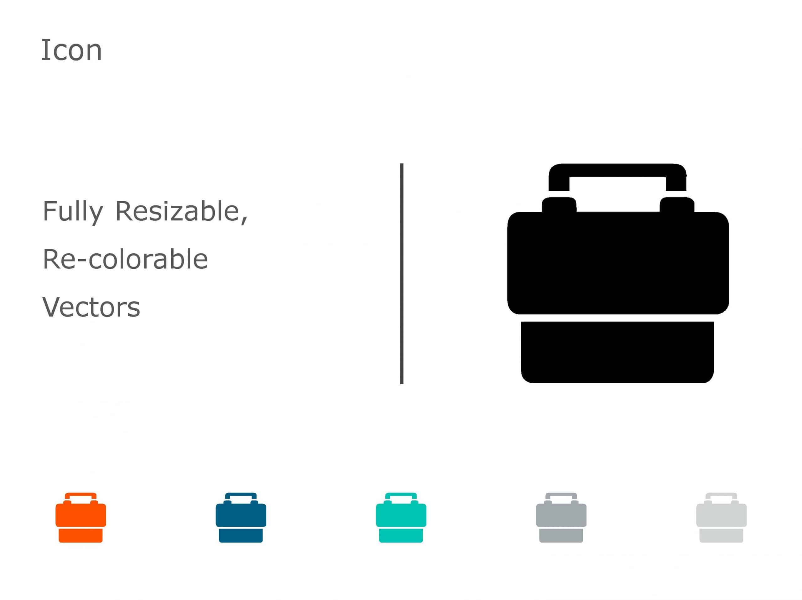 Briefcase Business Icon 09 PowerPoint Template