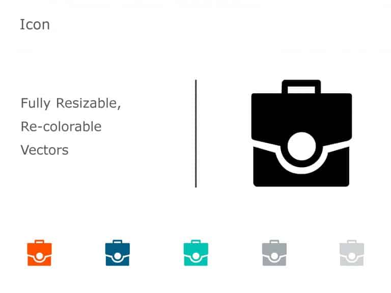 Briefcase Business Icon 13 PowerPoint Template