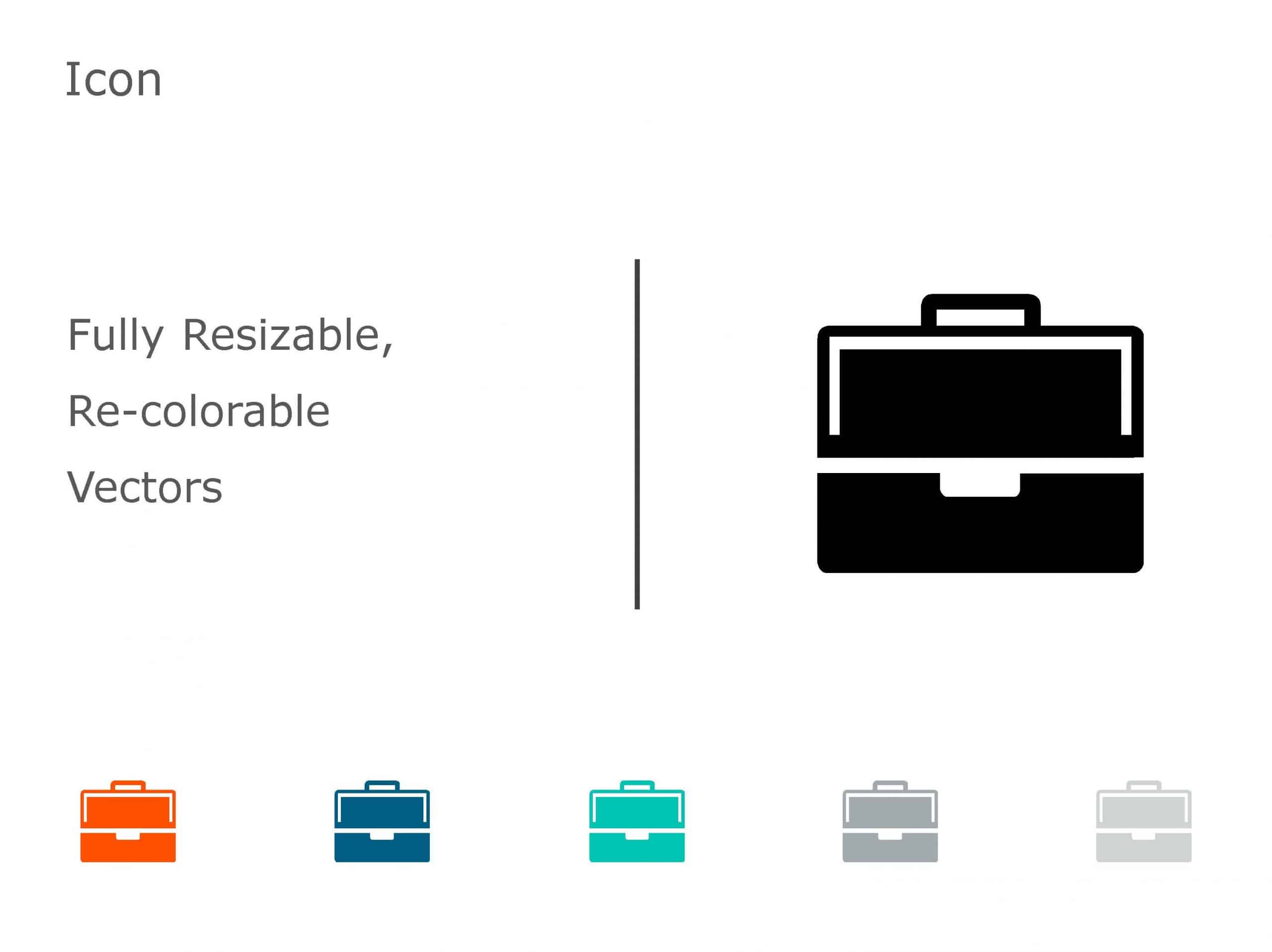 Briefcase Business Icon 19 PowerPoint Template