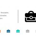 Briefcase Business Icon 03 PowerPoint Template