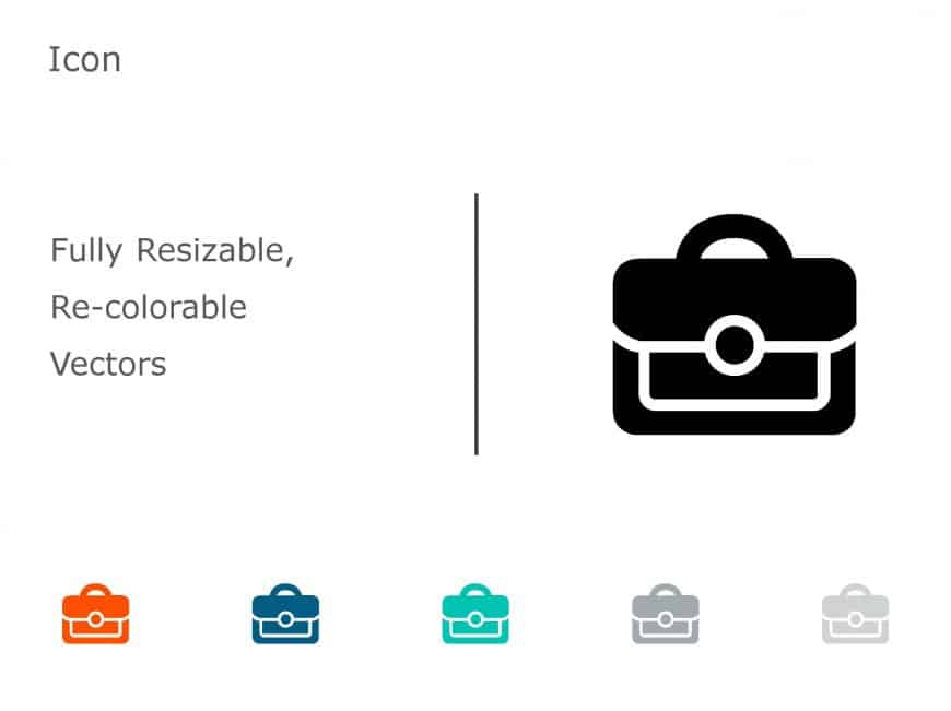 Briefcase Business Icon 20 PowerPoint Template