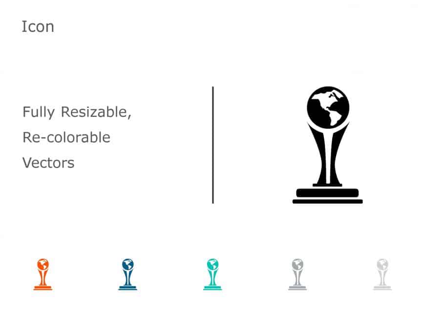 Trophy Achievements Icon 06 PowerPoint Template