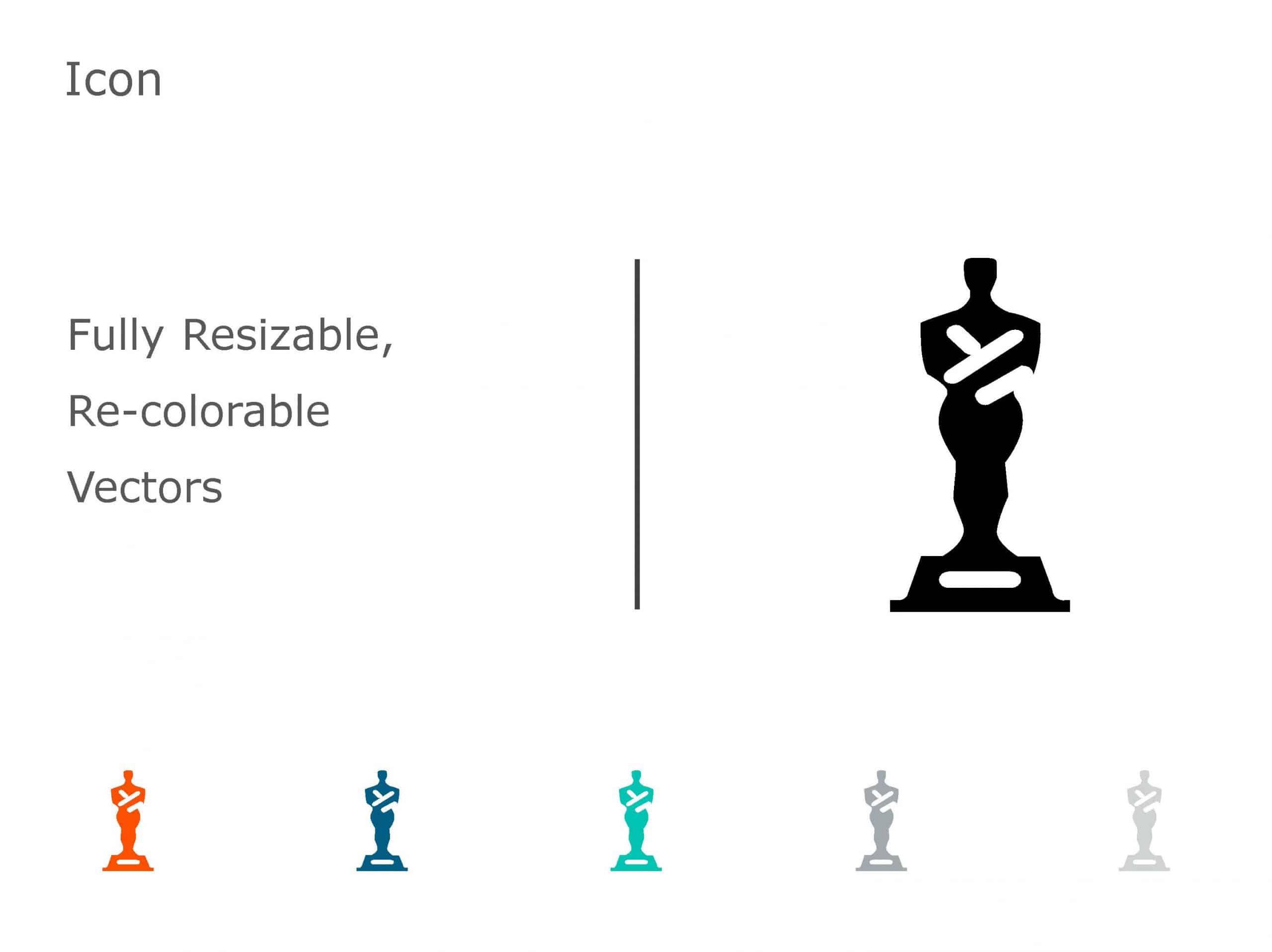 Trophy Achievements Icon 07 PowerPoint Template & Google Slides Theme