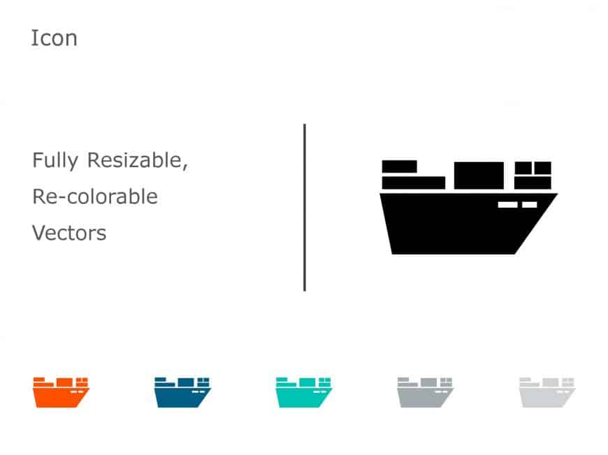 Logistics Transport Icon 12 PowerPoint Template