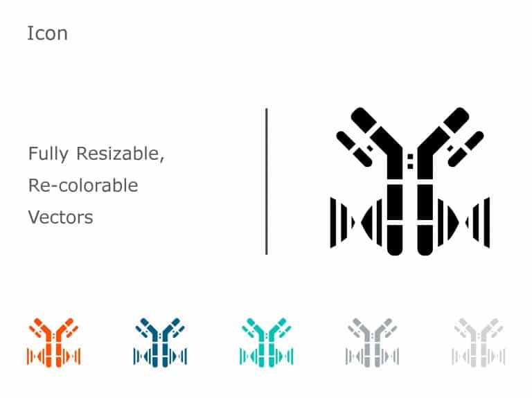 Anti-Infectives & Antibody Icons 13 PowerPoint Template
