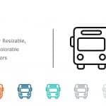 Bus Icon 1 PowerPoint Template & Google Slides Theme