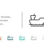 Ship Icon 4 PowerPoint Template & Google Slides Theme