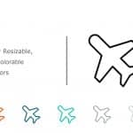 Plane Icon 1 PowerPoint Template