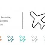 Plane Icon 1 PowerPoint Template & Google Slides Theme