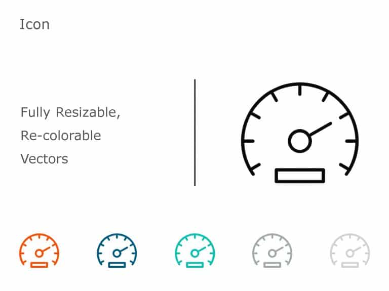 Speedometer Icon 1 PowerPoint Template & Google Slides Theme