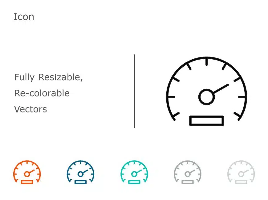 Speedometer Icon 1 PowerPoint Template