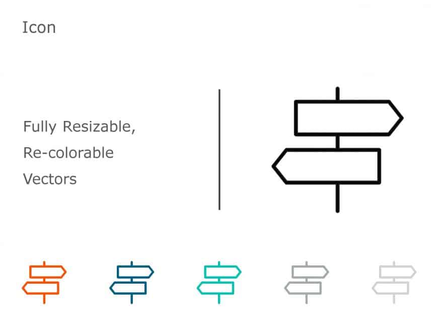 Direction Icon 1 PowerPoint Template