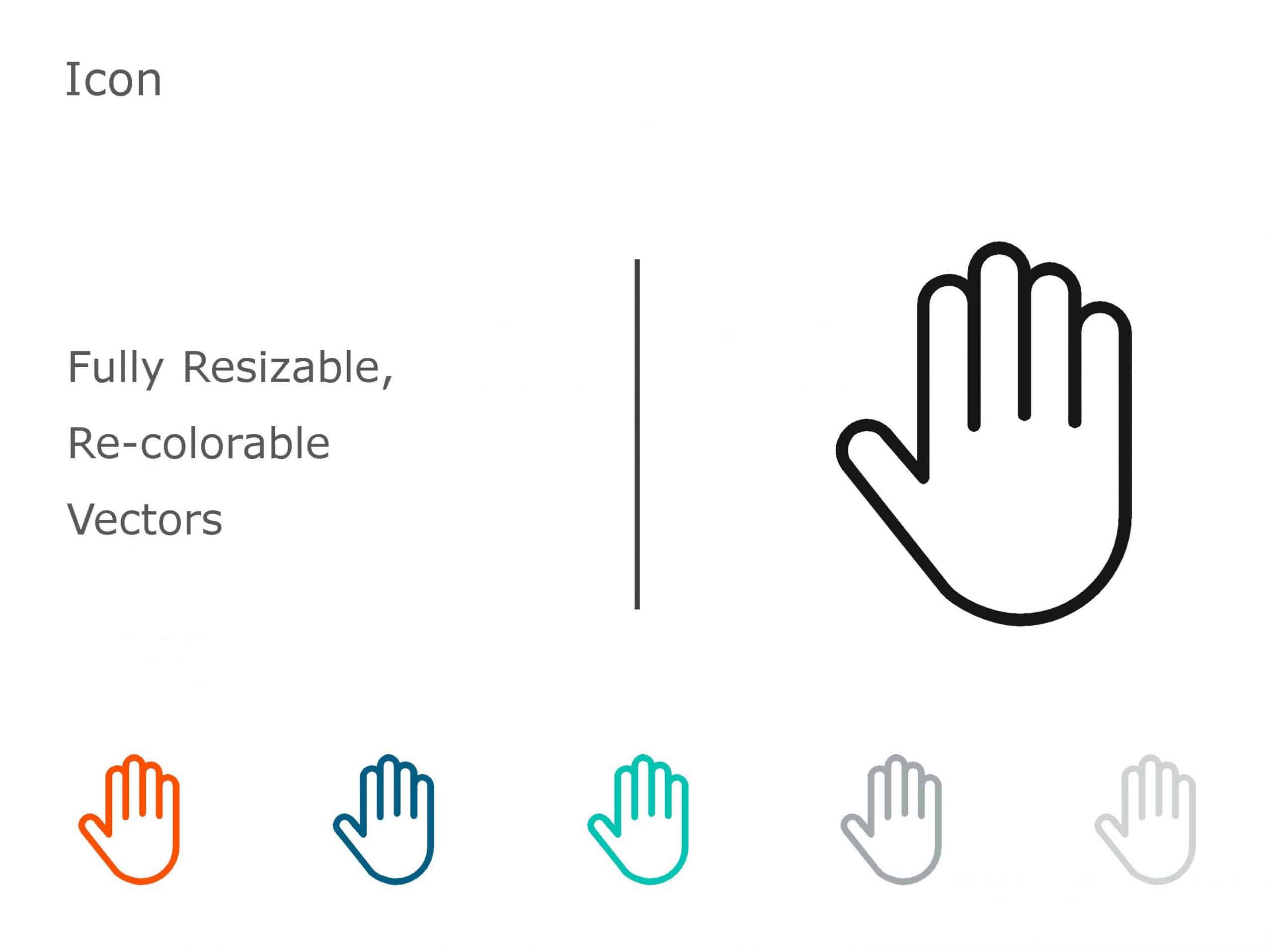 Hand Icon 1 PowerPoint Template & Google Slides Theme