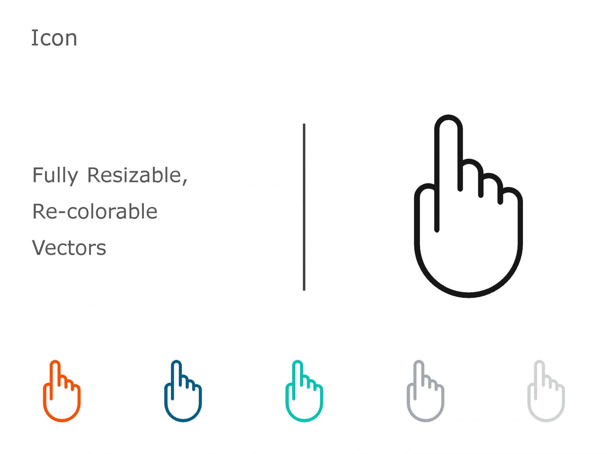 Finger Icon 2 PowerPoint Template & Google Slides Theme