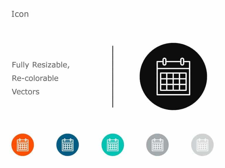 Calendar Icon 2 PowerPoint Template & Google Slides Theme