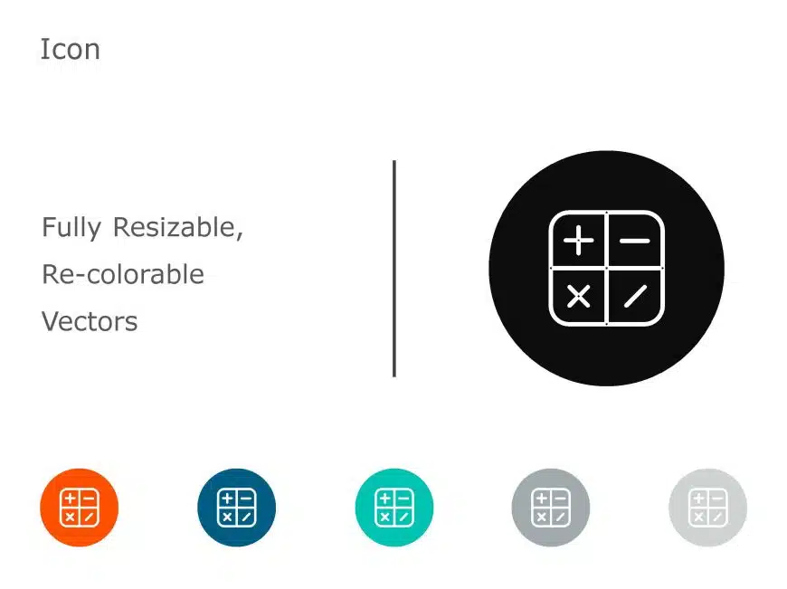 Calculator Icon 1 PowerPoint Template