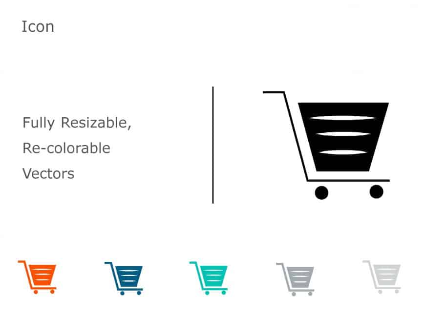 Product and Shopping Icon 3 PowerPoint Template