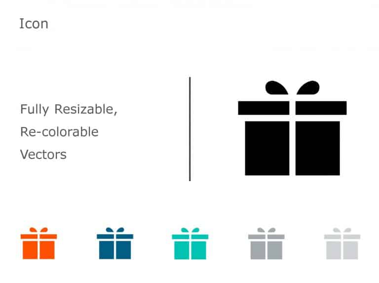 Gift Icon 5 PowerPoint Template & Google Slides Theme