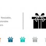 Gift Icon 6 PowerPoint Template & Google Slides Theme