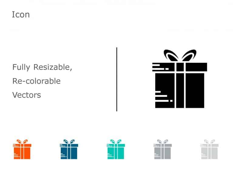 Gift Icon 7 PowerPoint Template