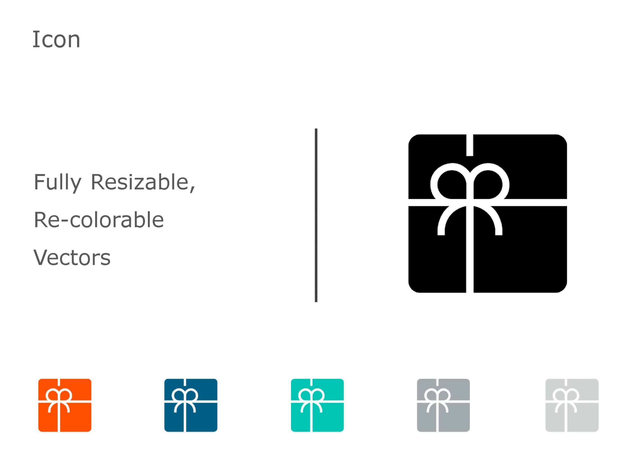 Gift Icon 9 PowerPoint Template
