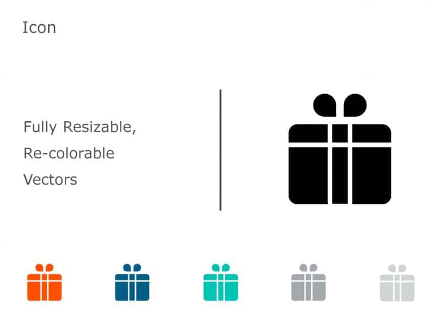 Gift Icon 10 PowerPoint Template