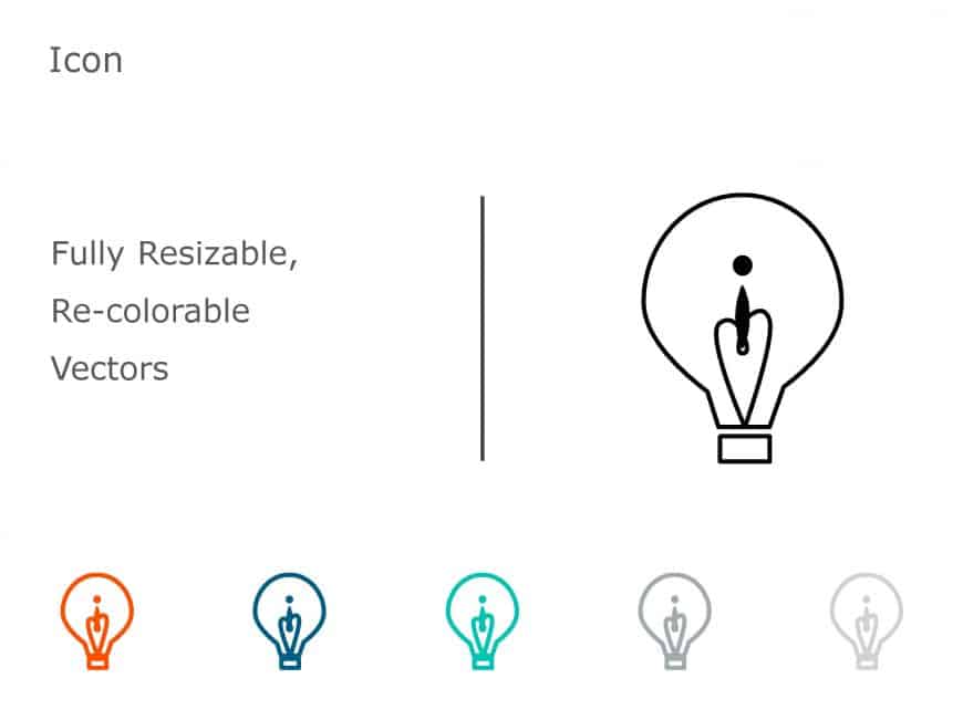 Bulb Icon 1 PowerPoint Template