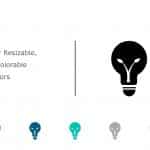 Bulb Icon 3 PowerPoint Template