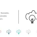 Bulb Icon 9 PowerPoint Template