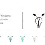 Bulb Icon 10-2 PowerPoint Template & Google Slides Theme