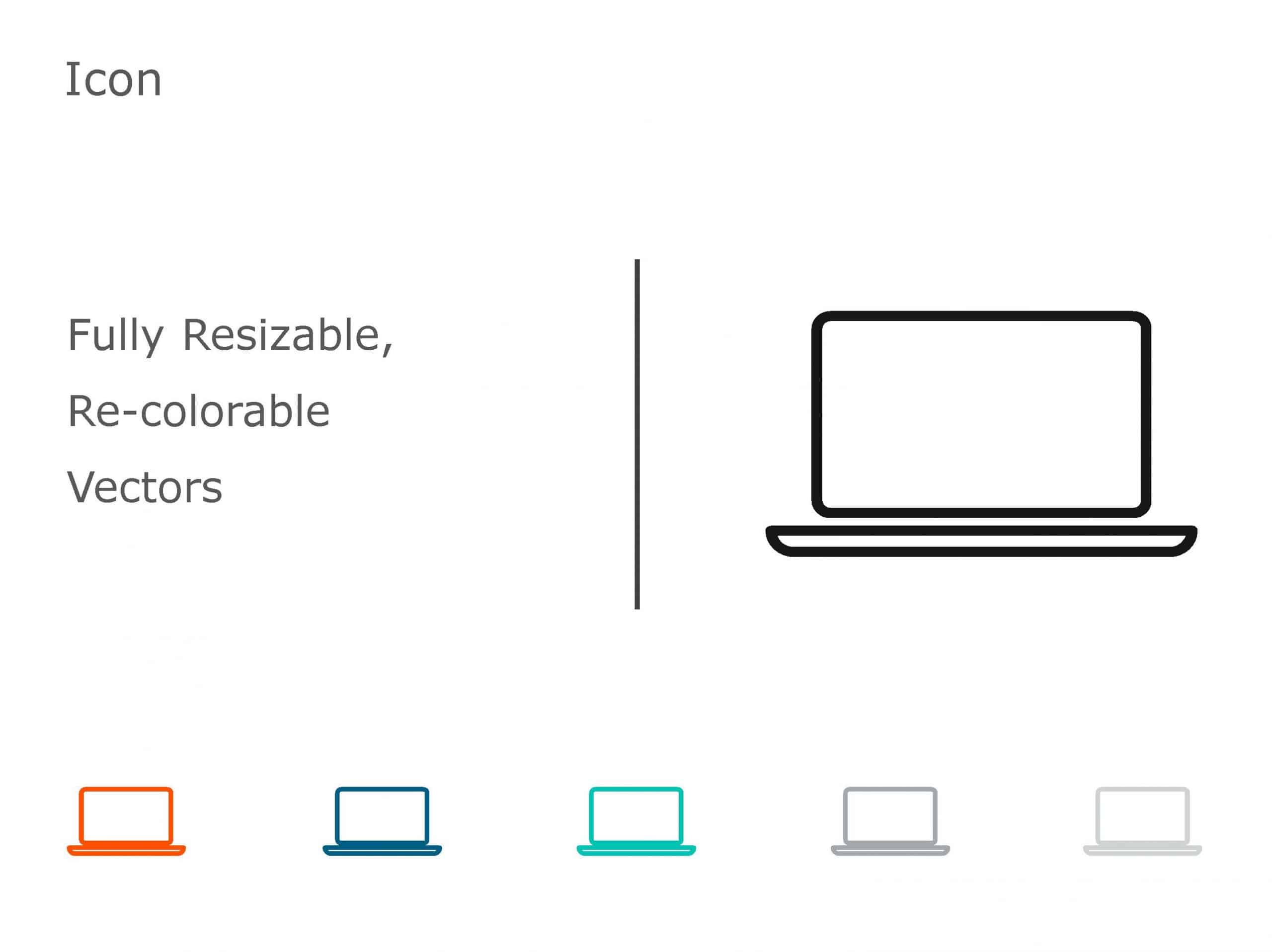 Gadgets and Technology Icon 2 PowerPoint Template