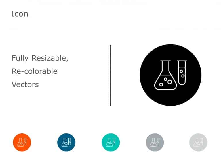 Chemistry Icon 6 PowerPoint Template & Google Slides Theme