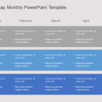 Marketing Roadmap Monthly PowerPoint Template & Google Slides Theme