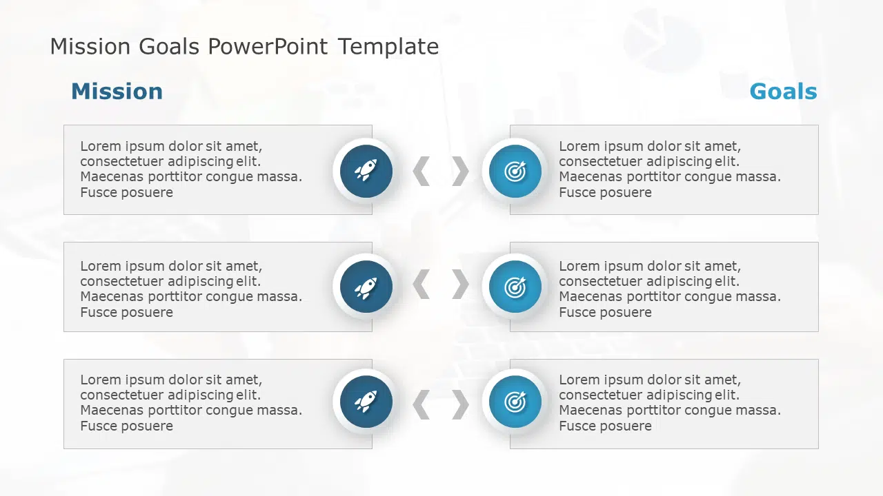 Mission Goals 117 PowerPoint Template & Google Slides Theme