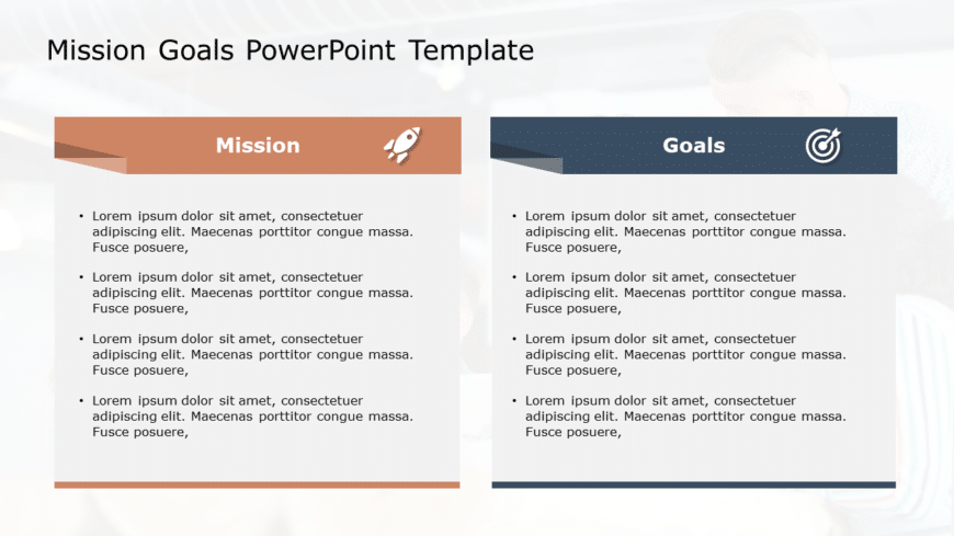 Mission Goals 119 PowerPoint Template