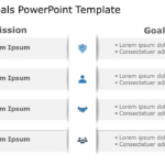 Mission Goals 6 PowerPoint Template & Google Slides Theme