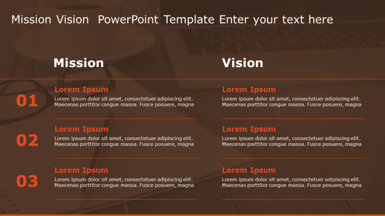 Mission Vision 123 PowerPoint Template & Google Slides Theme